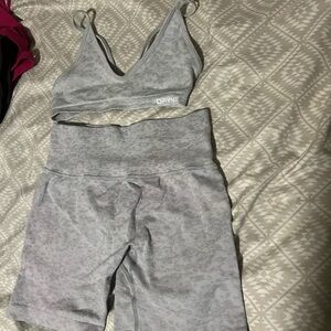 Women's Gray Activewear Set